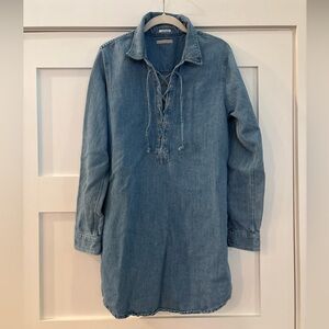 Mother The Lace Up Shirt Dress Size Small